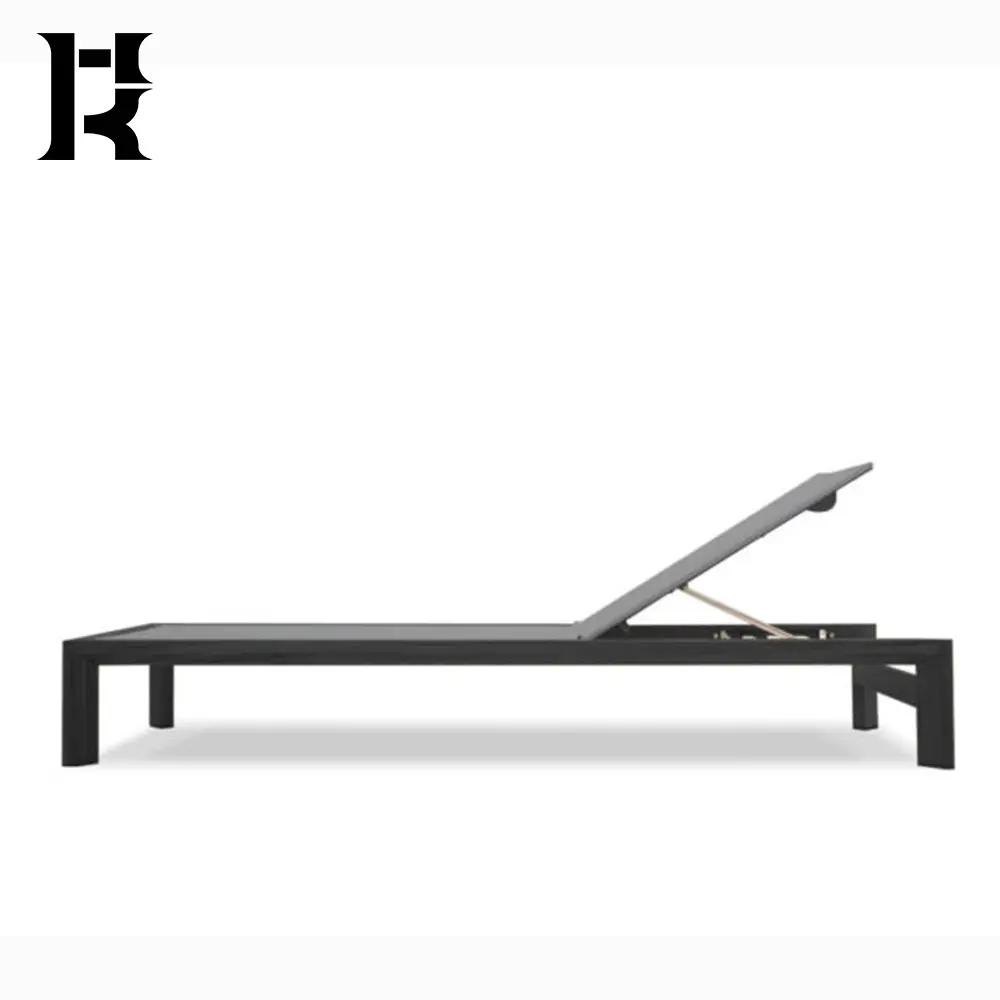 Tuinmeubilair All-Weather Metalen Frame Slaapbank Hotel Tuin Enkele Ligstoel Aluminium Outdoor Chaise Lounge