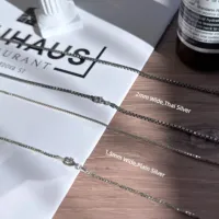 Collier chaîne maille forçat classique en argent sterling 925, 1,5/2 mm, vente en gros d'usine, bijoux de luxe pour femme, cadeau, fête, mariage