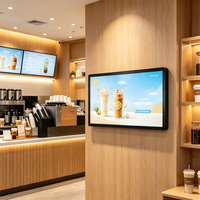 Écran tactile mural à cadre fermé de 43 pouces, écran capacitif multi-touch PCAP pour kiosque en libre-service, publicité interactive