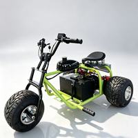 Kart électrique tout-terrain à 3 roues pour adultes, tricycle de course 1800W, kart 45 km/h, autonomie de 20 km, kart électrique puissant pour le drift