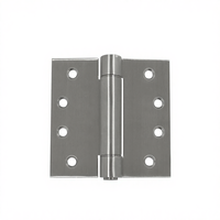 Charnière à ressort automatique pour porte, robuste, 4 pouces, en acier inoxydable, charnière plate fixe pour porte en bois, pivot de porte, 2 pièces/boîte