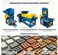 Machine automatique de fabrication de blocs en plastique recyclé pour pavage routier et dalles de sol recyclées
