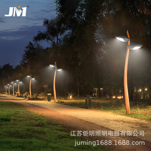 Farolas de Jardín Juming de 3m y 6m con Doble Cabezal LED, Diseño Moderno y Minimalista para Parques, Villas y Playas - Product Image 3