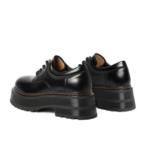 Factory Wholesale 2025 Autumn/Winter New Women's Patent Leather Chunky <strong>Platform</strong> <strong>Oxfords</strong> - Retro Edgy Style - Product Image 3