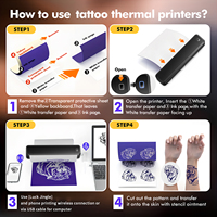 Impresora Térmica Portátil X8 con Conexión Inalámbrica, Impresión HD en Papel A4, Impresora para Tatuajes y Documentos, 5 Horas de Duración de la Batería