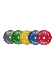 Plaques de poids en caoutchouc pour salle de sport, 2 pouces, plaques de bumper 5LB-45LB, entraînement de force à domicile et en salle de sport