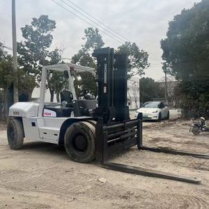 <b>Used</b> TCM FD100 Powered Diesel forklift 10T 4m 5m 6m lifting height Isuzu engine well-maintained in stock - Product Image 5