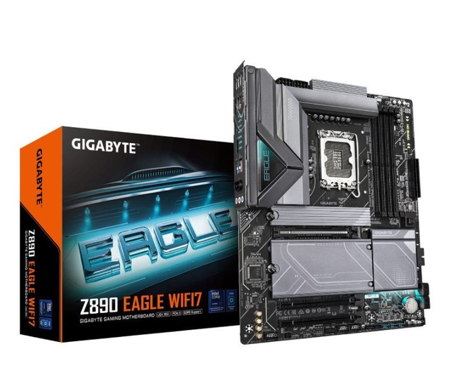 Hot Selling Brand New Gigabyte Z890 EAGLE WIFI7+ U265KF/U265K Falcon Design for 14+1+2 Power Supply CPU Set