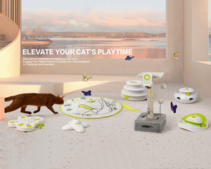 AFP Giocattolo Interattivo per Gatti Più Venduto, Bacchetta Automatica con Farfalla Ricaricabile USB, Gioco Elettrico Intelligente per Gattini - Product Image 1