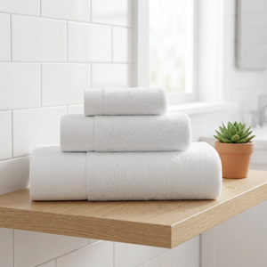 Ensemble de serviettes en coton biologique, vente en gros, douces, absorbantes, antimicrobiennes, écologiques, pour hôtel, spa, maison, approvisionnement en vrac - Product Image 1