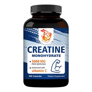 Cápsulas de Creatina Monohidrato OEM/ODM con Vitamina C, Desarrolla Músculo Magro y Mejora la Recuperación, 5000 mg por Porción - Product Image 1