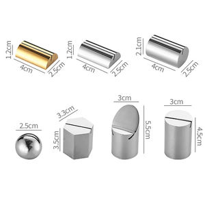 Porte-cartes BECORA en acier inoxydable brossé, moderne, durable, porte-panneau, logo personnalisé, multifonctionnel, bureau, hôtel, événement, argent, table - Product Image 5