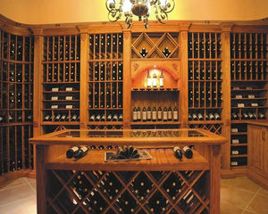 Luxe Villa Wijnopslagruimte Op Maat Massief Houten Barkast Euro Moderne Stijl Bar Kast Wijnkelder - Product Image 5