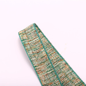 Hàng Hóa Đã Sẵn Sàng 25Mm 100Y Đầy Màu Sắc Nhuộm Dệt <span class=keywords><strong>Linen</strong></span> Hiệu Ứng Polyester Ribbon Cho Hat Phụ Kiện - Product Image 6