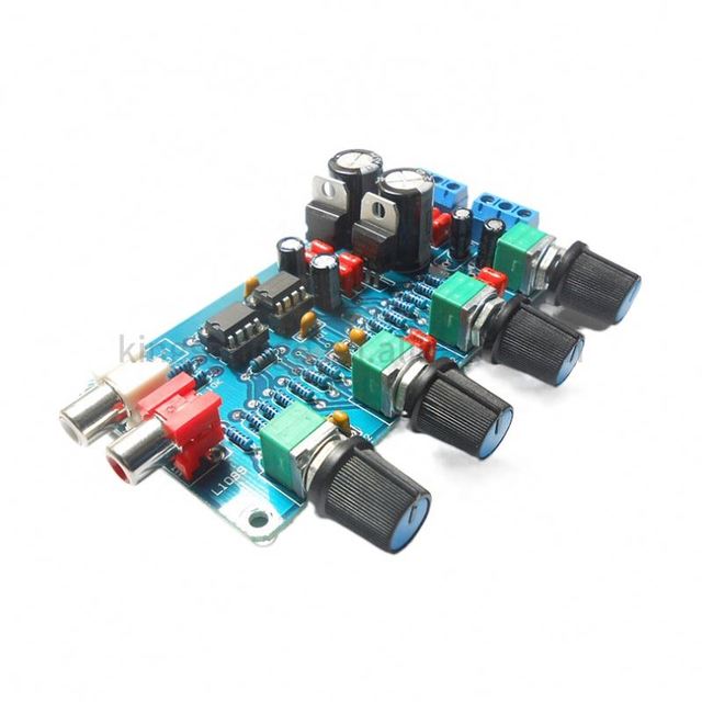 XH-M164 NE5532  Pre-amp Preamplifier Tone Board Audio 4 Channels Amplifier Module 4CH CH Control Circuit Telephone Preamp