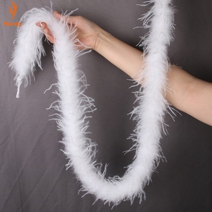 Boa en Plumes d'Autruche Teintes Écologiques 1 Plis, Non Toxique, pour la Mode Durable et les Projets Artisanaux - Product Image 4