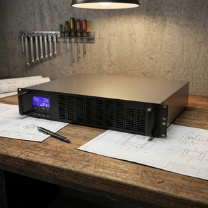 Alimentation sans interruption (ASI) monophasée à onde sinusoïdale pure 6 kVA 4,8 kW pour bureau/maison, OEM/ODM, basse tension, pour rack - Product Image 1
