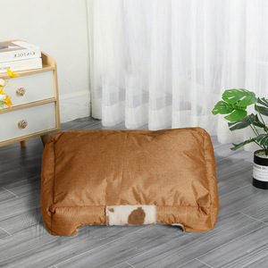 New Design Cow Print Pet <b>Sofa</b> Nest Soft Comfortable Pet <b>Bed</b> Dog <b>Cat</b> Warm Deep Sleep Pet Plush <b>Sofa</b> Nest - Product Image 3
