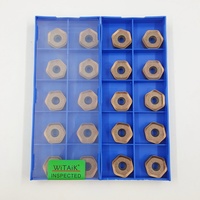 Outils de fraisage CNC, plaquettes en carbure de tungstène à double face à alimentation rapide, même style, 12 angles, WITAIK HNMX0906ANSN-M GYA9105