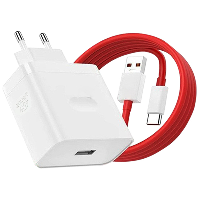 For OnePlus SUPERVOOC Warp Charge 45W USB Power Adapter 45W USB Fast Charger for OnePlus 12/12R/11/Nord 4/3
