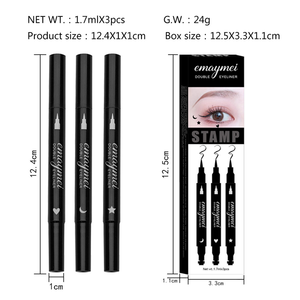 Set di 3 Eyeliner Sigillanti Emaymei EL703, Penna Eyeliner Liquida Nera a Rapida Asciugatura e Impermeabile - Product Image 4