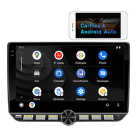 Radio Universal Android 2 Din para Auto con Pantalla Táctil de 10 Pulgadas, Android Auto y Carplay Inalámbrico, con Perillas de Control