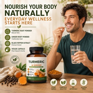 Capsules de curcuma biologique et de poivre noir à marque privée pour soutenir la santé des articulations, du cœur, de l'immunité et du cerveau - Product Image 4
