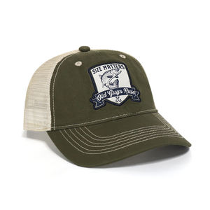 Bonne qualité personnalisé tissé Patch Logo été extérieur respirant Gorras hommes chapeaux de pêche Vintage 112 6 panneau coton casquettes de camionneur - Product Image 3