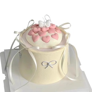 Birthday Cake <b>Candle</b> With Bow Decor For Party Celebration Birthday Decoration Paraffin Single <b>Wick</b> - Product Image 5