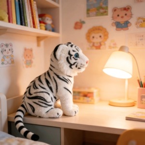 Juguetes de Peluche de Tigre Realistas/Juguetes de Peluche de Tigre Marrón y Blanco de Gran Tamaño/Peluche <span class=keywords><strong>Gigante</strong></span> de Tigre Marrón Realista - Product Image 5