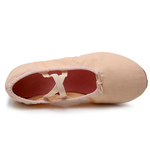 <span class=keywords><strong>Zapatillas</strong></span> de baile suaves para mujer, <span class=keywords><strong>zapatillas</strong></span> de <span class=keywords><strong>Ballet</strong></span> al por mayor, zapatos de baile para profesores con suelas de cuero - Product Image 3