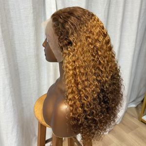 100% vietnamita Super doble dibujado onda de agua Color natural 13x4 peluca Frontal de encaje cabello humano virgen crudo <span class=keywords><strong>para</strong></span> mujeres - Product Image 2