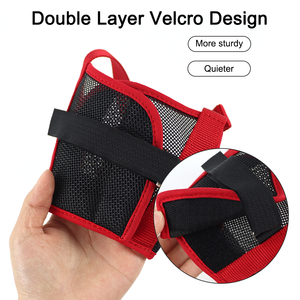 부드러운 애완 동물 메쉬 마우스 가드 통기성 마실 수있는 조정 가능한 강아지 물기 씹는 개 총구 - Product Image 4