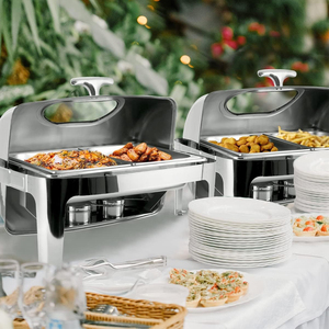 Chauffe-Plat de Luxe Économique en Acier Inoxydable pour la Restauration Professionnelle – Maintien au Chaud des Aliments - Product Image 6