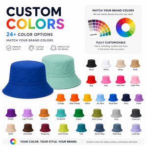 Custom Logo Reversible Bucket <b>Hat</b> <b>Men</b> Women Two-Tone Contrast Stitching <b>Sun</b> <b>Hat</b> Wholesale Cotton Fisherman Cap Outdoor Ebony - Product Image 3