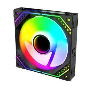 Hongyi OEM 120mm 120 RGB ARGB Wireless Splicing Building Block Pc <b>Fan</b> - Product Image 2