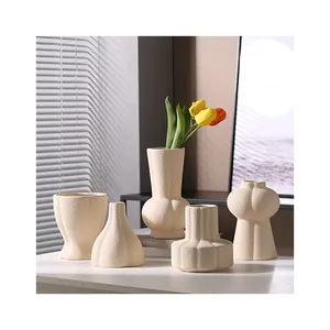 Nordic creativo vaso smerigliato decorazione soggiorno composizione floreale decorazione della casa vaso idroponico in ceramica embrione originale