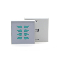 Emballage de luxe de haute qualité avec logo personnalisé pour ongles artificiels boîtes de faux ongles gaufrage stratification mate pour crème pour le visage
