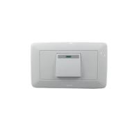 Interrupteur mural tactile double barre ABS de style américain, intensité variable, indice de protection IP20, 13A 250V, durable pour usage domestique et industriel, design moderne