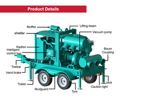 उच्च दबाव मोबाइल पंप ट्रक स्व-प्राइमिंग नगरपालिका सीवेज पंप आपातकालीन बाढ़ नियंत्रण उपकरण - Product Image 4