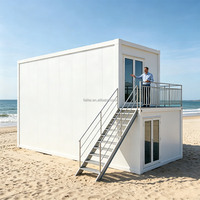 Casa Contenedor Prefabricada de 20 y 30 pies, Estructura de Acero Galvanizado, Panel Sándwich Ignífugo, Ensamblaje Rápido, Oficina Móvil Modular