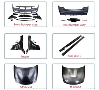 Pare-chocs de voiture pour BMW Série 3 F30 F35 320i 328i 335i, Kit carrosserie M3 de mise à niveau, Grilles, Ailes, Jupes latérales, Diffuseur de pare-chocs arrière
