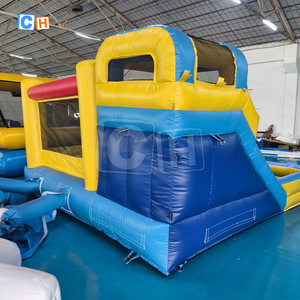 Castello gonfiabile per uso della <span class=keywords><strong>casa</strong></span> castello gonfiabile buttafuori con scivolo oceano a <span class=keywords><strong>tema</strong></span> salto gonfiabile castello Bounce House scivolo Combo - Product Image 3