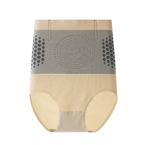 Culottes gainantes sans couture taille haute pour femme, respirantes, avec thérapie magnétique pour réchauffer l'utérus, sous-vêtements sculptants - Product Image 2