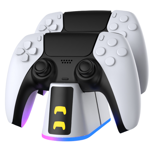 Controller Charging Dock with LED Light Display Handle Socket Dual Charging  for Ps5 Wireless Controller Dual Charging