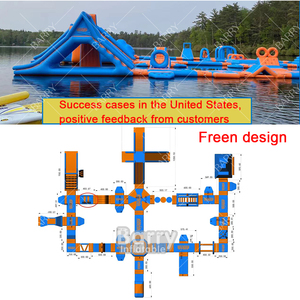 USA Trường Hợp Thành Công Người Lớn Thể Thao Aqua Nước Vui Vẻ Công Viên Trò Chơi <span class=keywords><strong>Inflatable</strong></span> Nổi Aqua Công Viên Cho Hồ Biển - Product Image 2