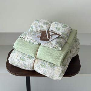 Colorido burbuja estilo Instagram estilo fresco doble capa Algodón puro edredón lavado hilo arrugado ropa <span class=keywords><strong>de</strong></span> cama <span class=keywords><strong>de</strong></span> cuatro piezas bebés - Product Image 2