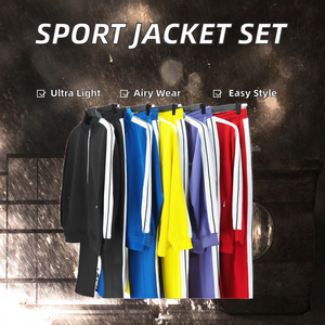 Chaqueta Deportiva Casual para Hombre, de Alta Calidad, Transpirable, Ligera, con Estampado Digital, Cintura Elástica, Logotipo Sólido y Franja Lateral Deportiva - Product Image 2