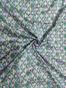 Tela Tejida de Seda Cruda de Poliéster, Elegante, Ligera, Transpirable, de Secado Rápido, con Patrón Floral Geométrico Abstracto, Suave, para el Hogar - Product Image 2