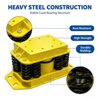 Amortisseur à ressort industriel LIVA, isolateur de vibrations robuste pour générateur, presse à poinçonner, base de machine